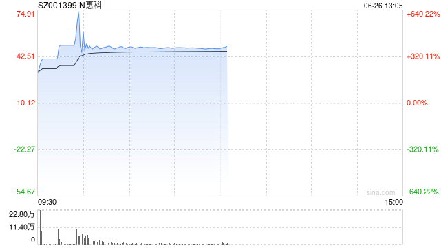 上市首日猛涨近400%，全球面板龙头N惠科触发二次临停