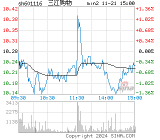 三江购物分时图