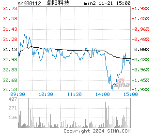 鼎阳科技分时图