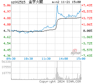 金字火腿分时图