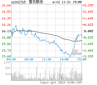 登云股份分时图