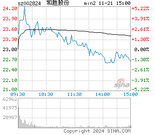 和胜股份分时图