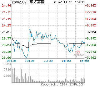 东方嘉盛分时图