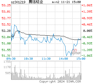 腾远钴业分时图