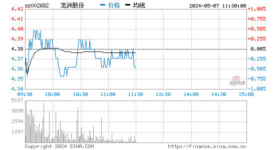 龙洲股份[002682]股票行情走势图