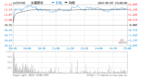 台基股份[300046]股票行情走势图