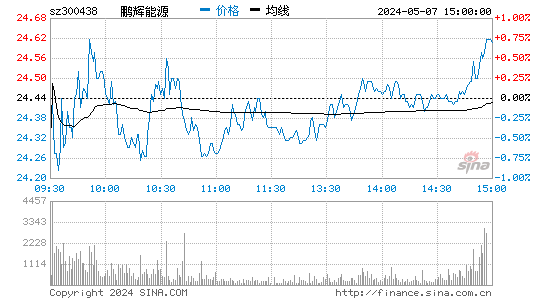 鹏辉能源[300438]股票行情走势图