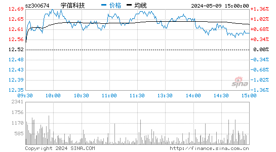 宇信科技[300674]股票行情走势图