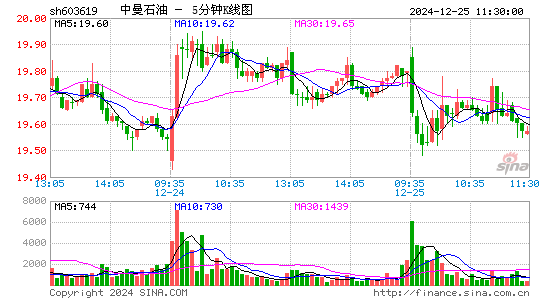中曼石油[603619]今日股票行情_个股行情_k线图走势