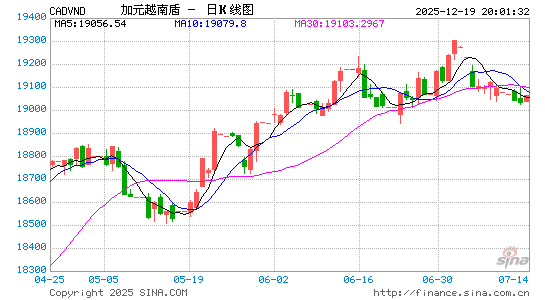 加元对越币汇率走势图