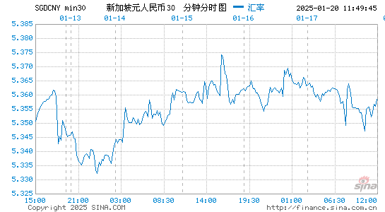 新币对人民币汇率走势图