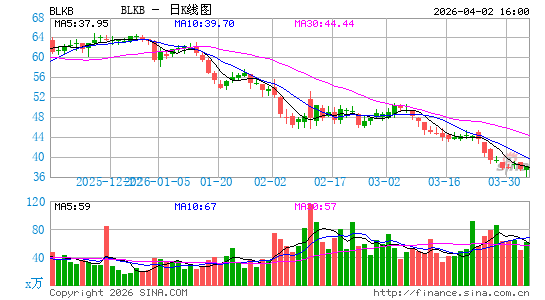 布莱克波特科技日K线图