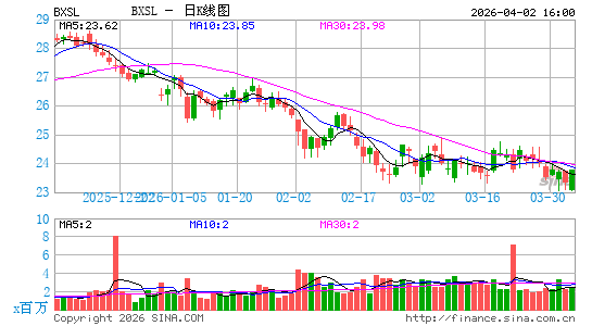 Blackstone Secured Lending Fund日K线图