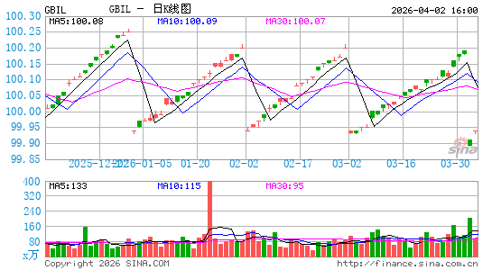 Goldman Sachs TreasuryAccess 0-1 Year ETF日K线图