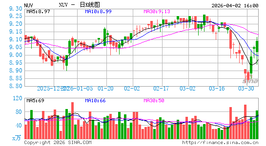 纽文市政价值基金日K线图
