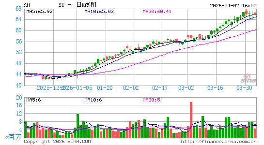 森科能源公司日K线图