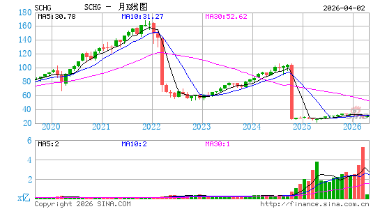 嘉信 美国大盘股成长 ETF月K线图
