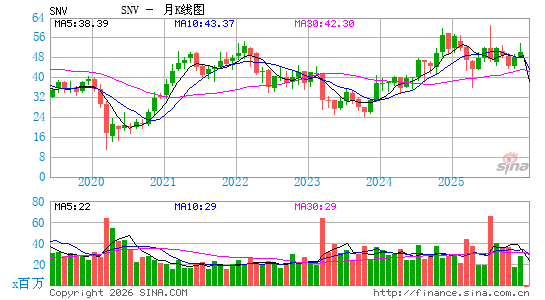 西诺乌斯金融月K线图